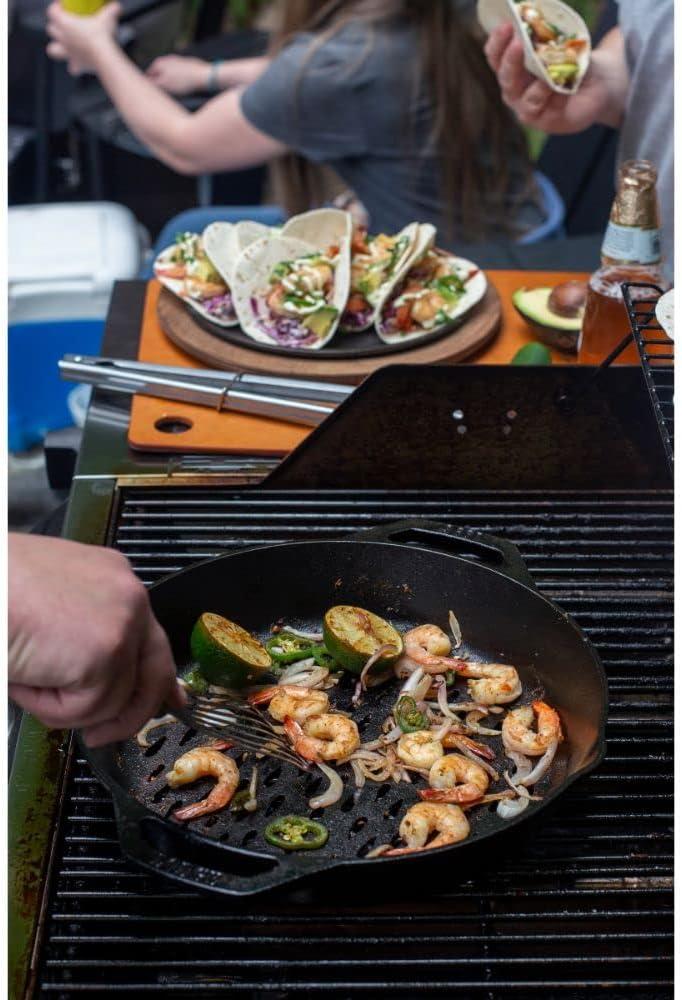 Lodge 12 Inch Dual Handle Grill Basket