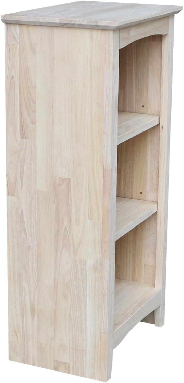 Shaker Bookcase Unfinished Brown - International Concepts