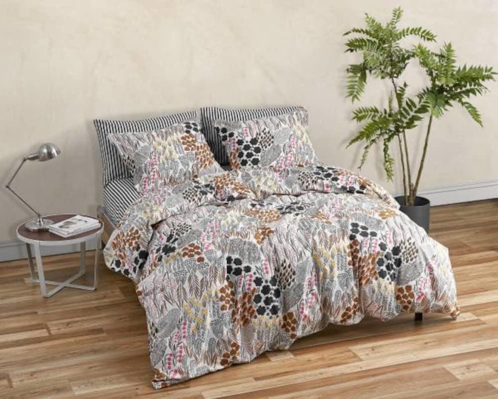 Marimekko Pieni Letto Brown Cotton Comforter Set