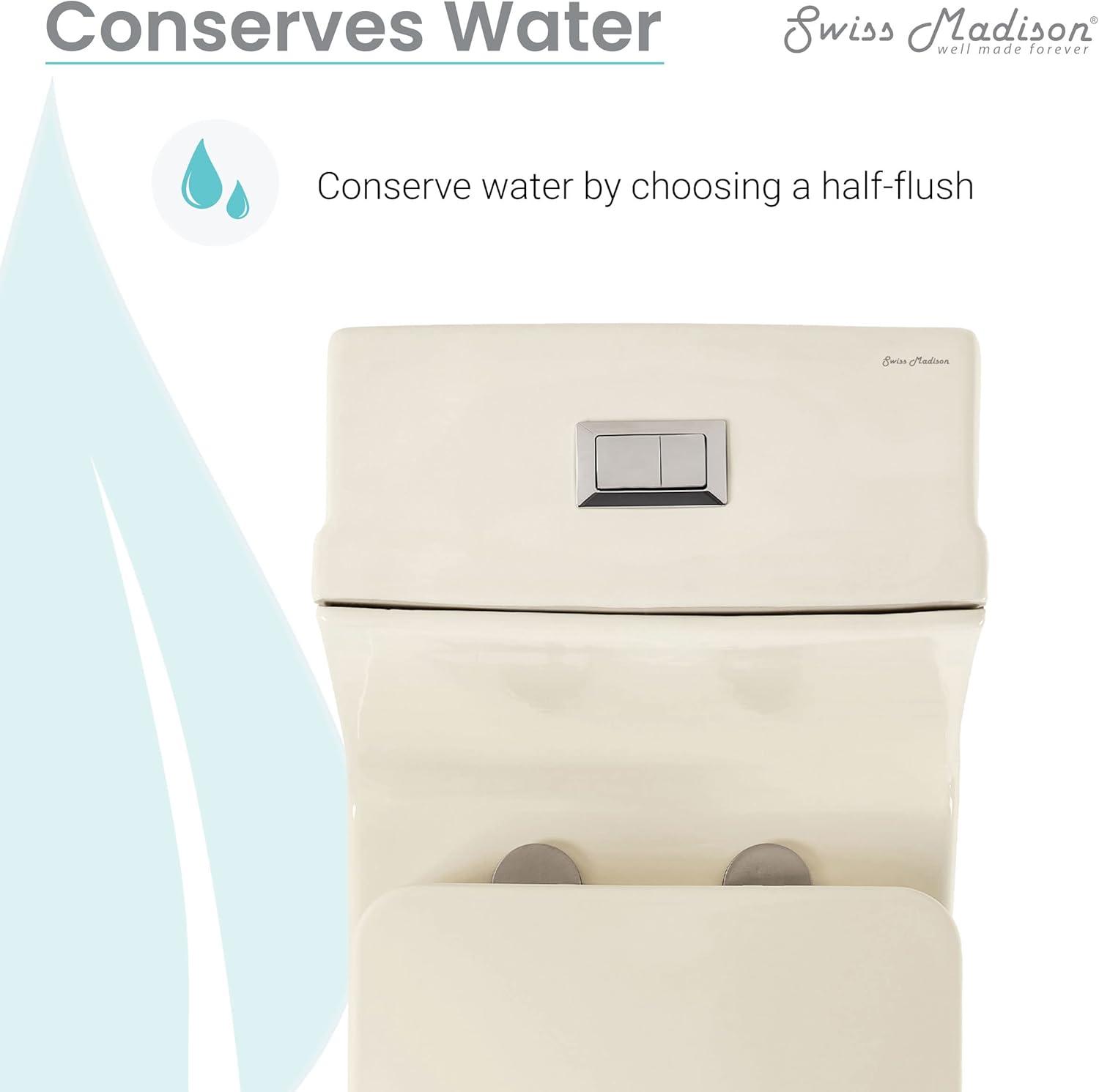 Concorde One-Piece Square Toilet Dual-Flush 1.1/1.6 gpf