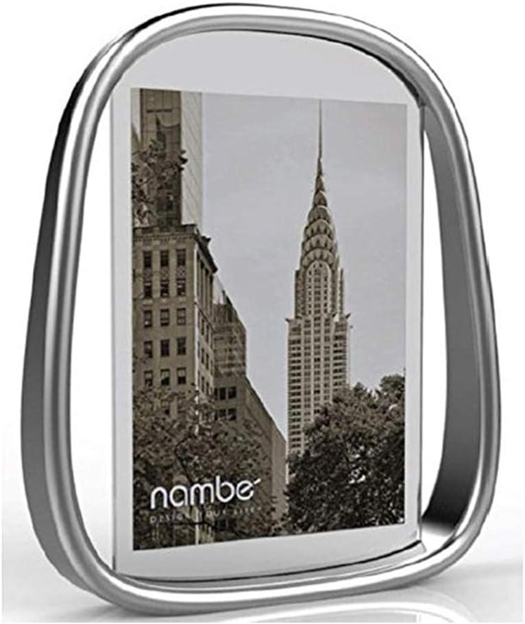 Silver Metallic 5x7 Floating Glass Tabletop Frame