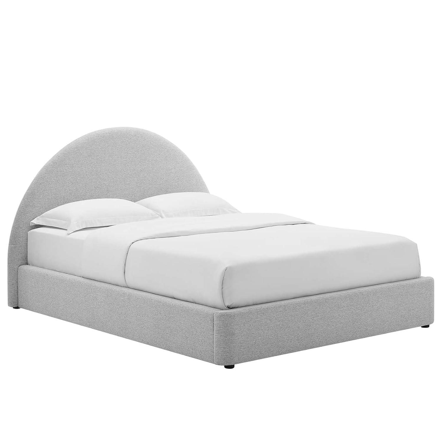 Modway Resort Performance Velvet Arched Round Platform Bed