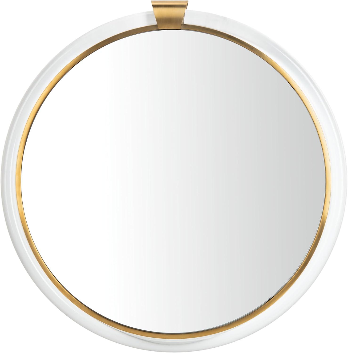 SAFAVIEH Couture Donzel 26" x 26" Brass Contemporary Wall Mirror