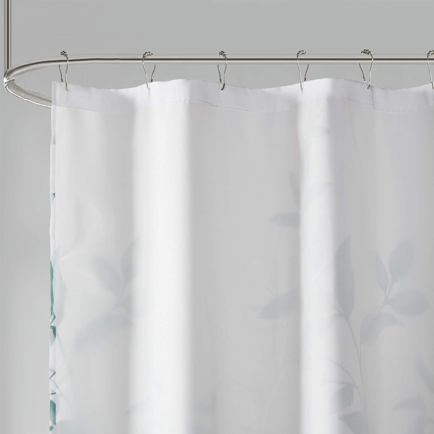 Trent Botanical Burnout Floral Printed Shower Curtain