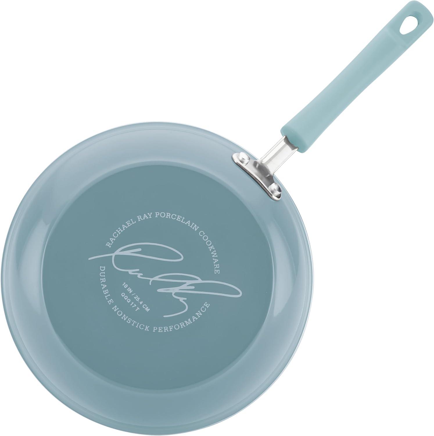 Rachael Ray Rachael Ray Classic Brights Nonstick Cookware Pots and Pans Set with Cooking Tools and Baking Pan, 14 Piece