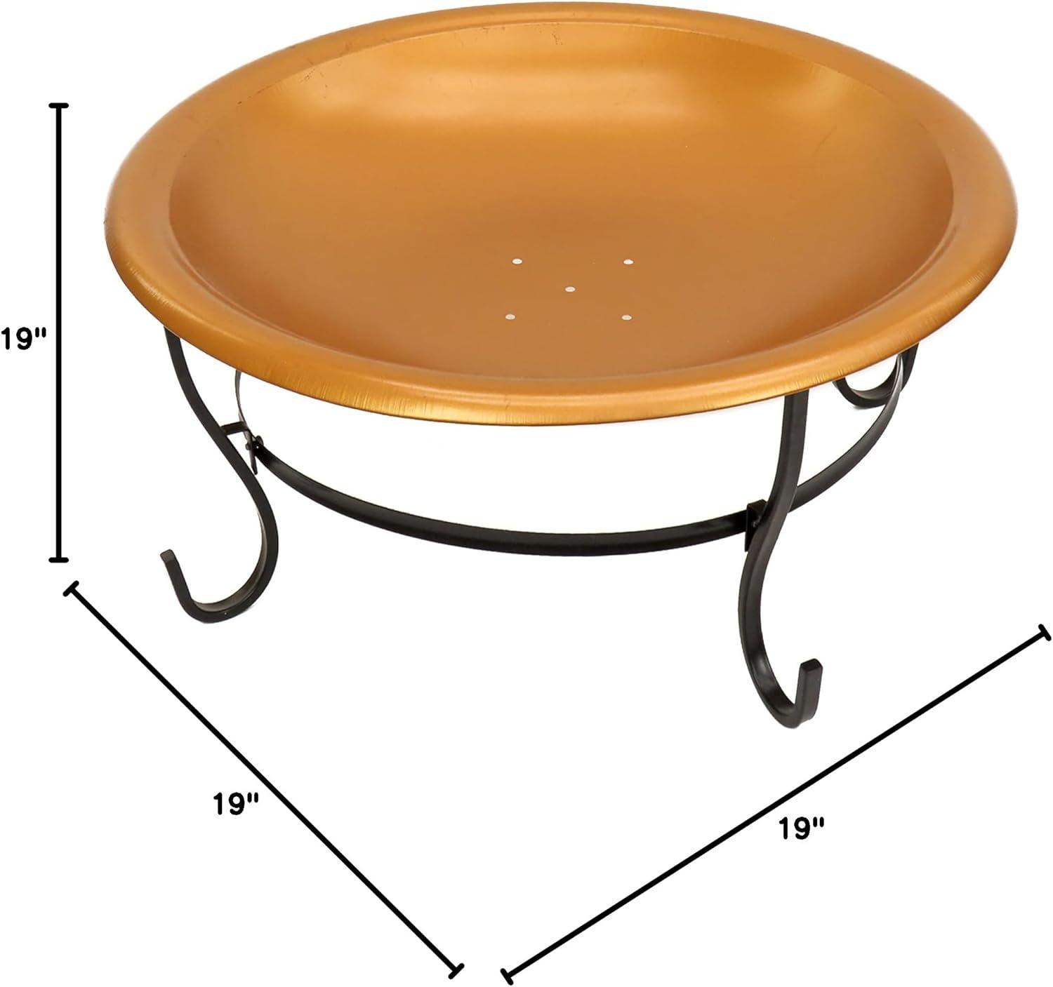 29" Copper Fire Pit with Stand and Screen - National Tree Company