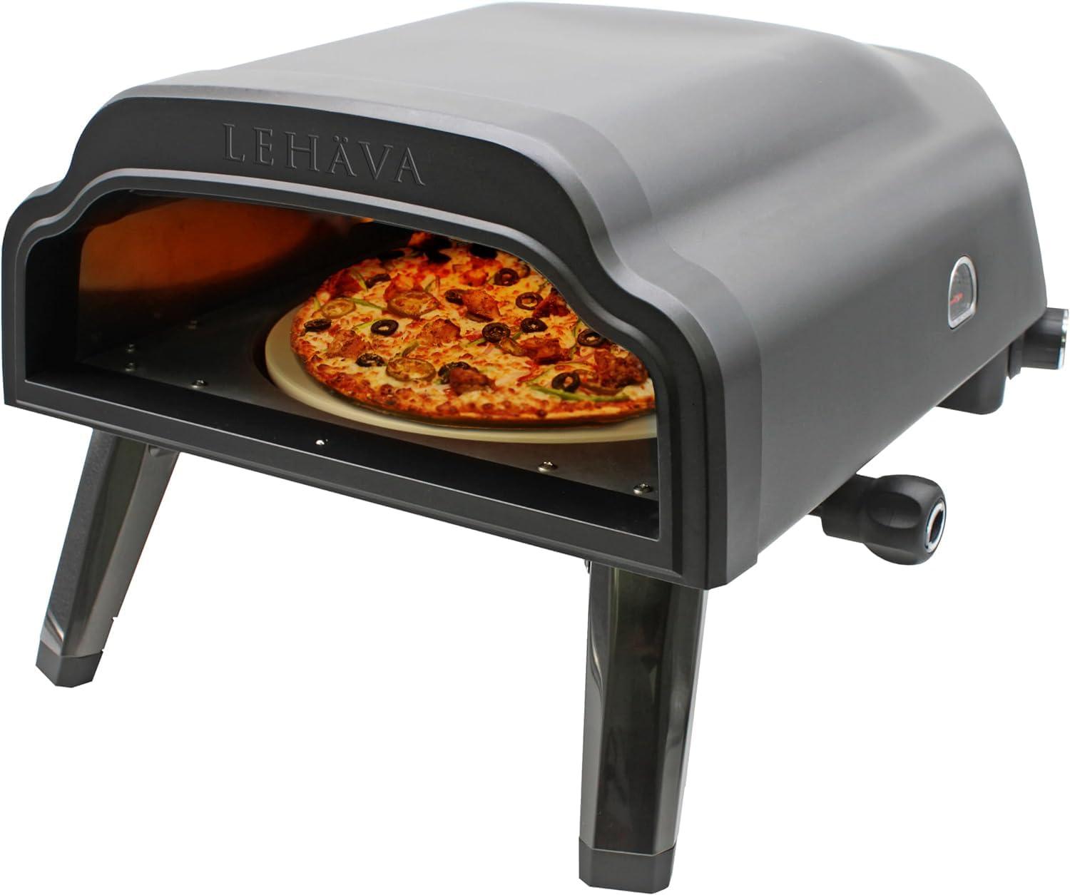 Flame King Flame King LEHAVA 14-inch Portable Outdoor Propane Pizza Oven for Camping and Outdoor Cooking