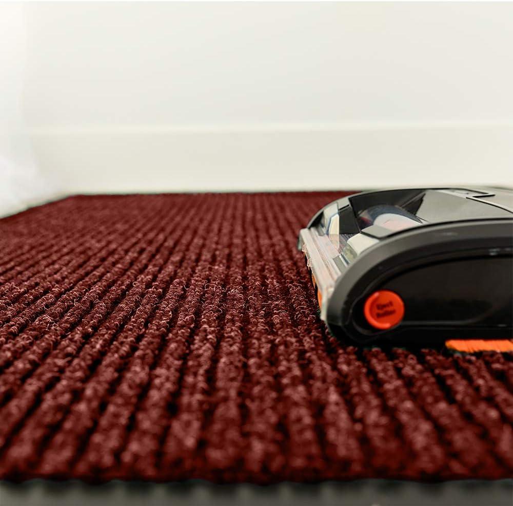 Notrax - 109S0034RB 109 Brush Step Entrance Mat, for Home or Office, 3' X 4' Red/Black 3' Width x 4' Length Red/Black Mat
