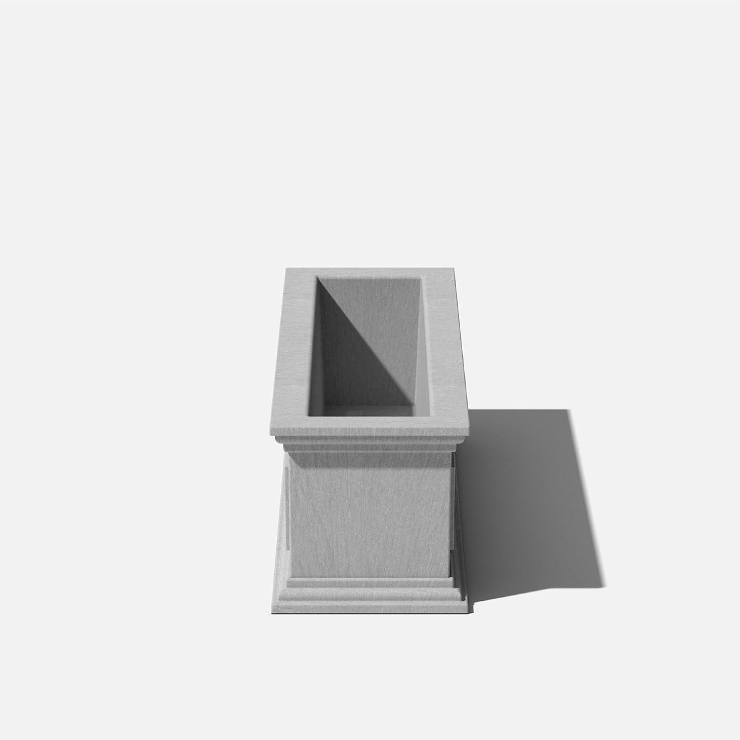 Veradek Brixton Window Box 36" Plastic Planter 2-Pack Gray