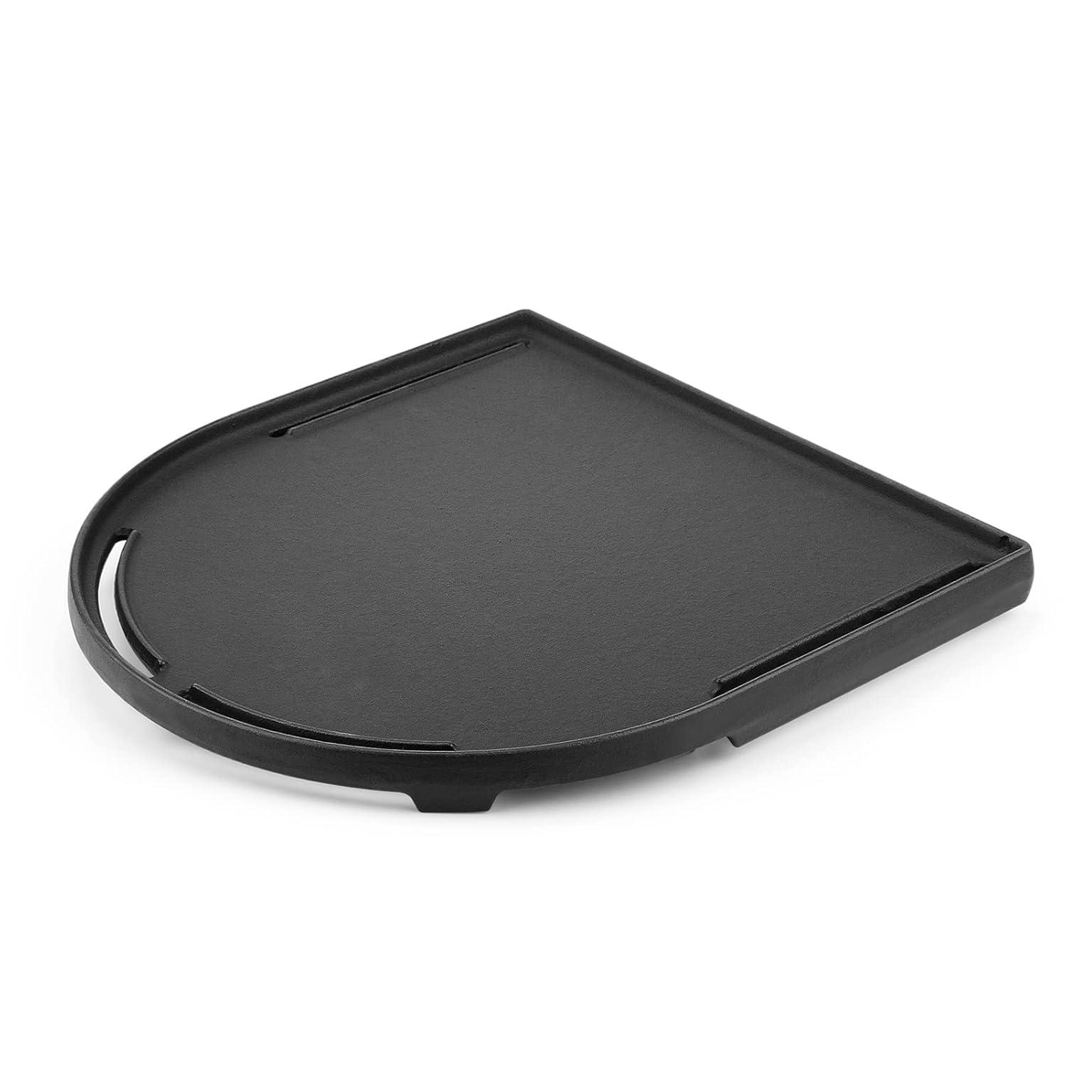 Cast Iron Half Grill Cooking Griddle for Coleman RoadTrip Swaptop Grills LX LXE LXX, Non-Stick Flat Cooking Pan BBQ Accessories, 1 Pack