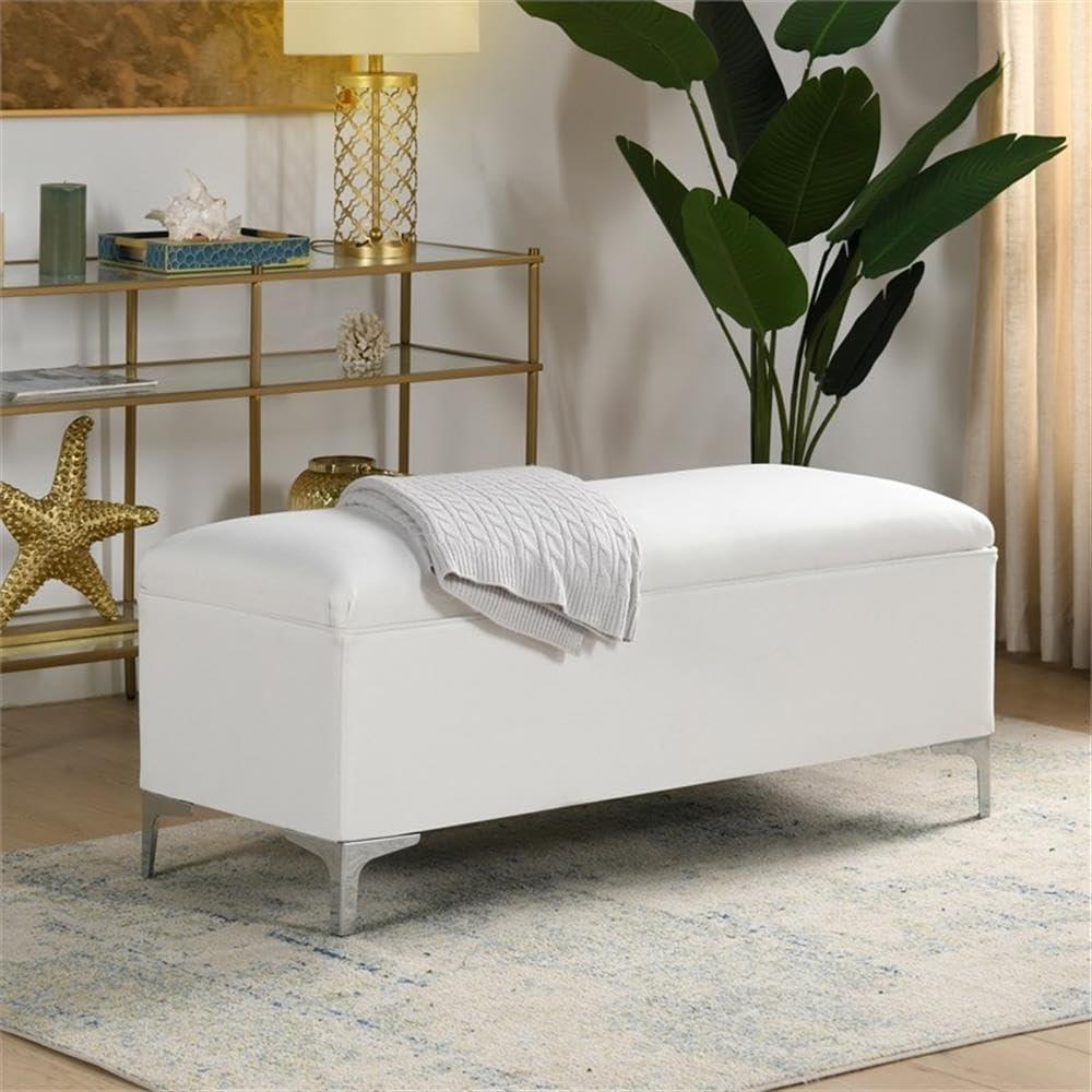 Madelyn Storage Bench Bright White