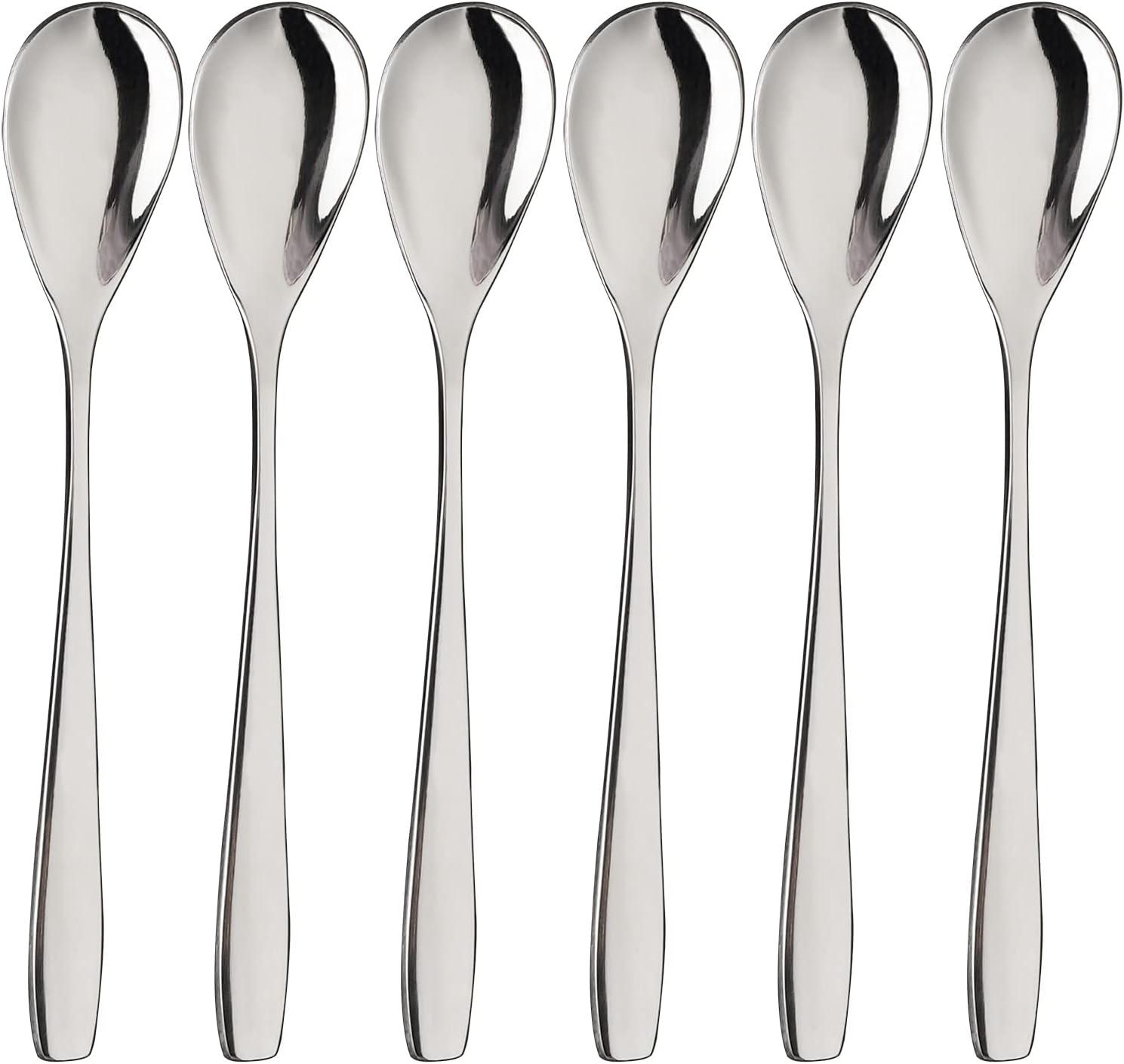 Elegant Stainless Steel Demitasse Spoons Set of 6