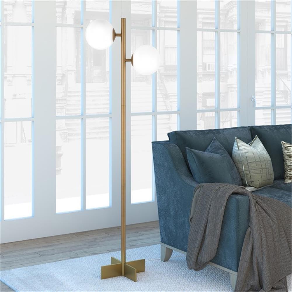 Evelyn&Zoe Traditional Metal Floor Lamp