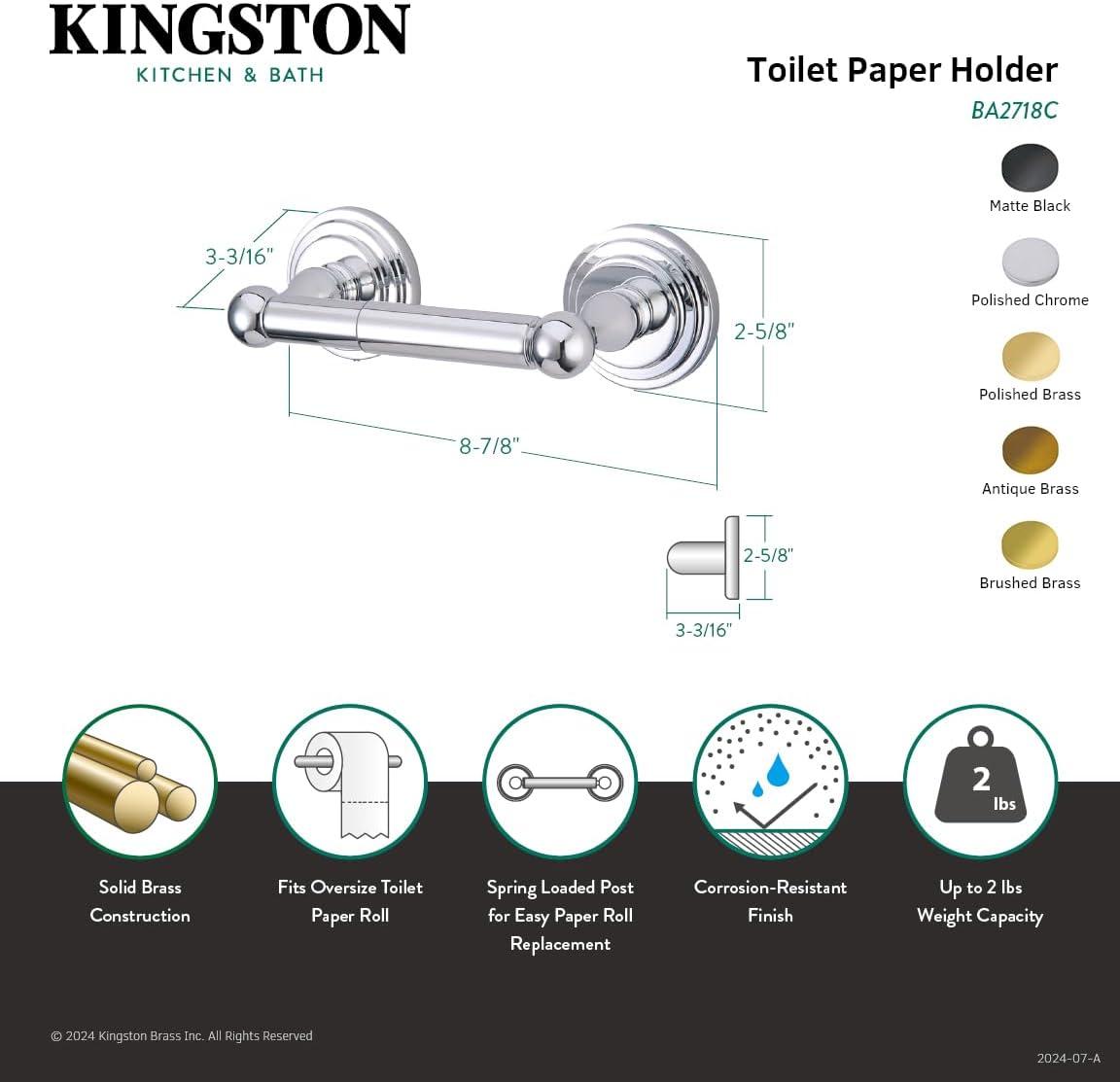 Kingston Brass Milano Toilet Paper Holder