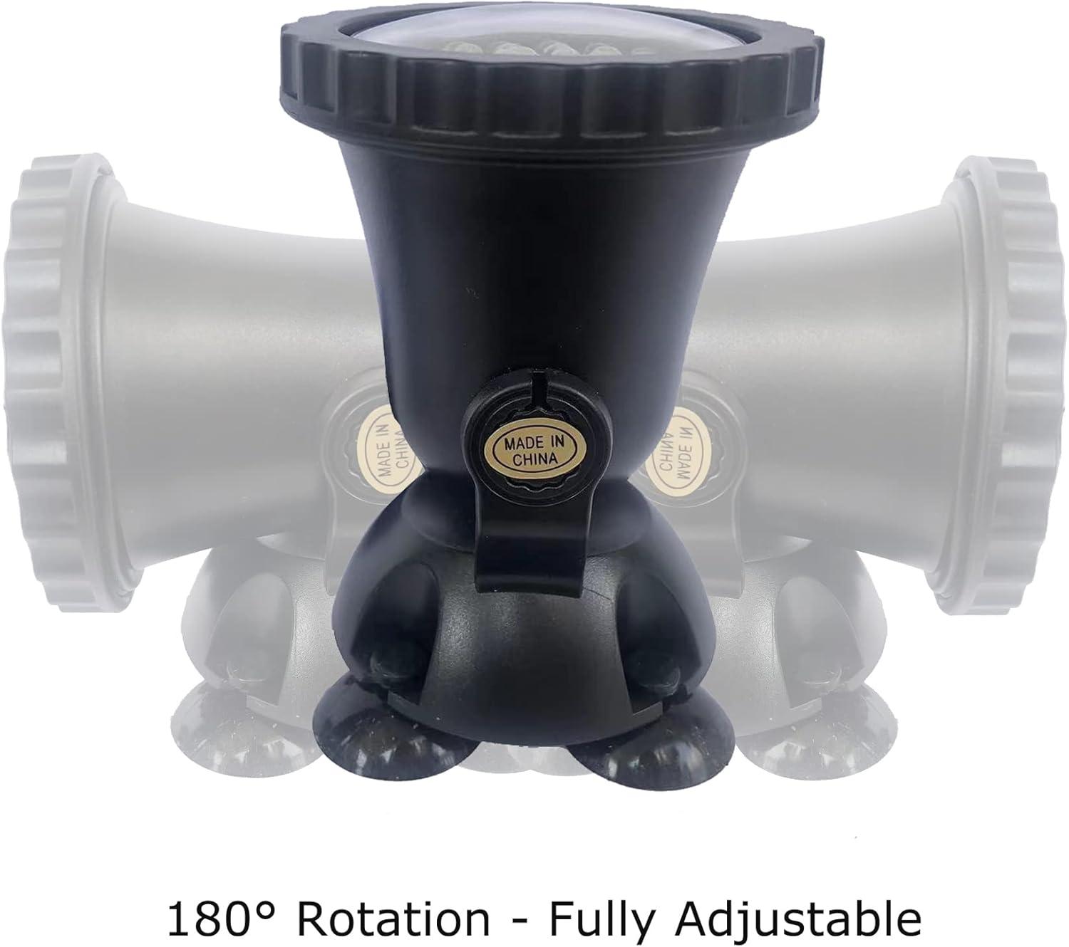 Pond Lights LED Underwater Adjustable Fountain Light, Colorful Landscape Spotlights, IP68 Waterproof Submersible Light for Yard, Garden, Aqaurium, Waterfall, Shallow Pool, Party Christmas