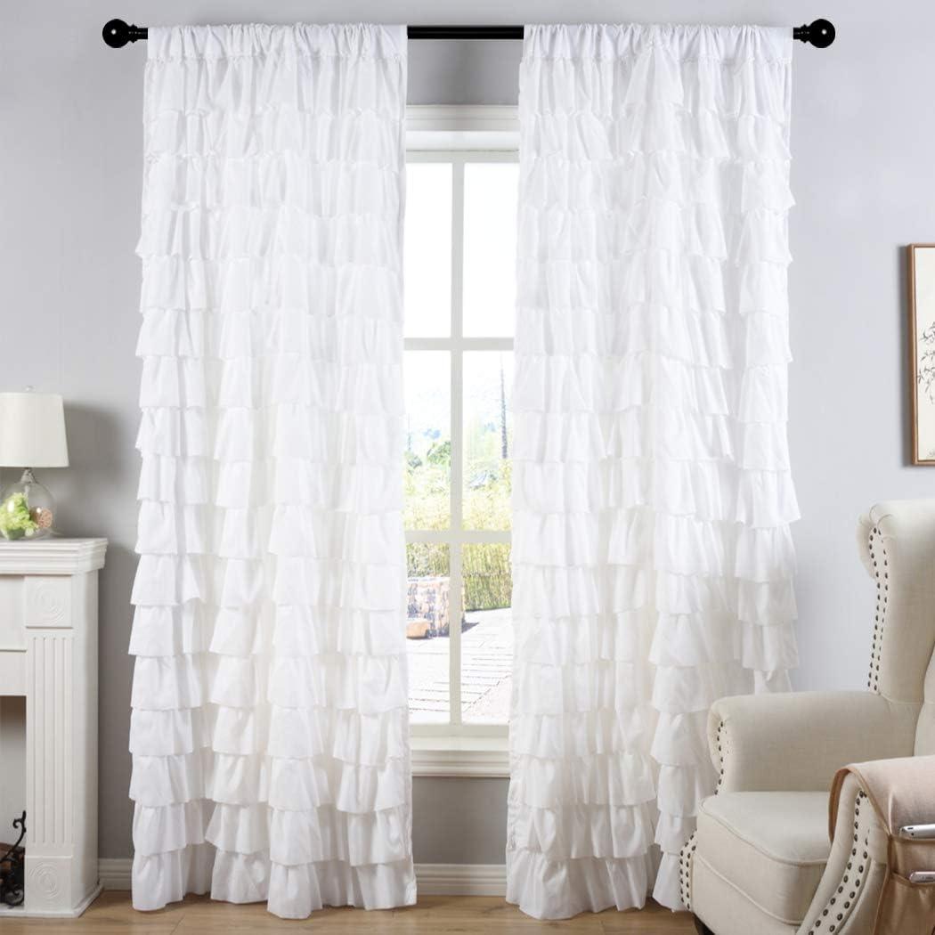 Kemmy Polyester Semi Sheer Curtain Panel