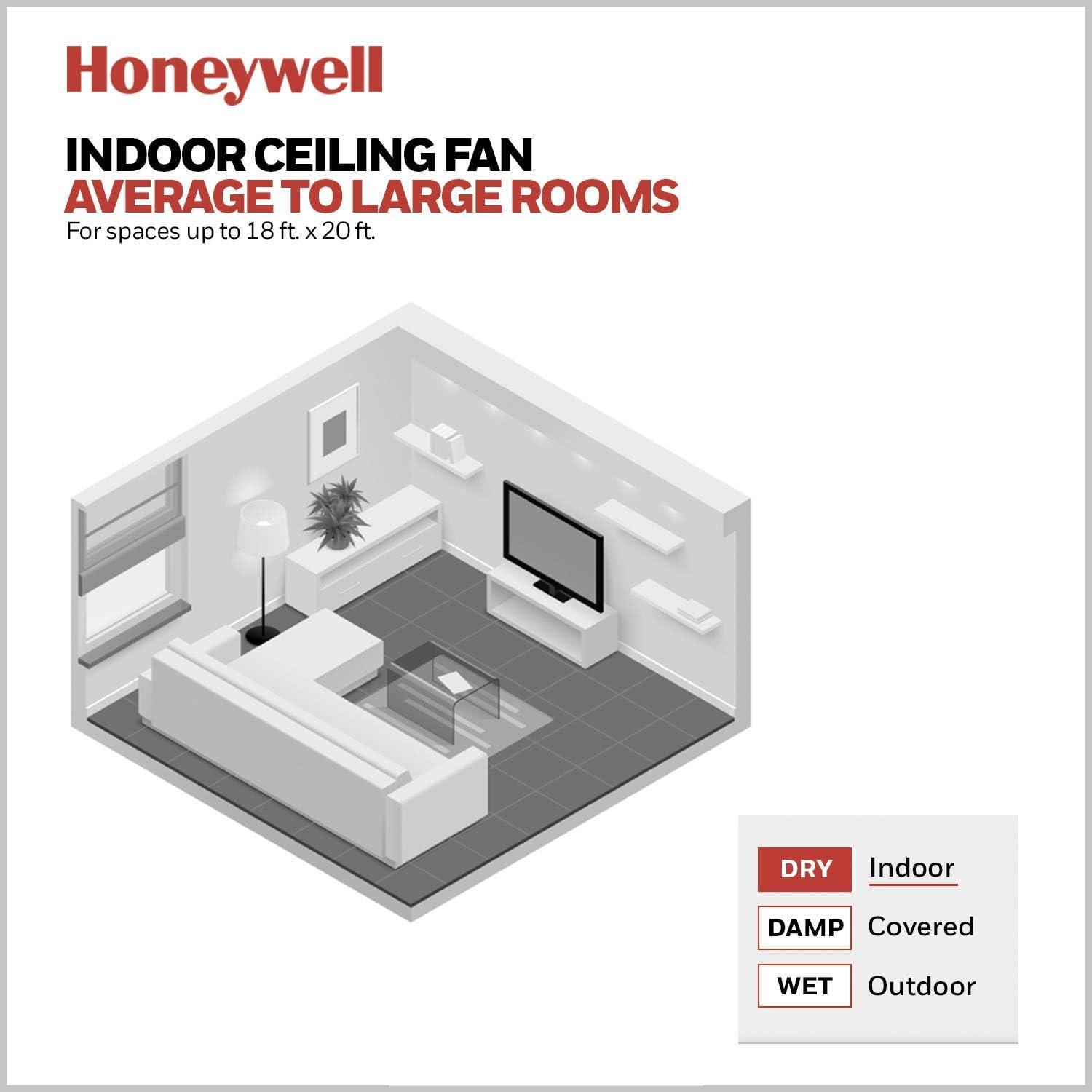 Honeywell 52" Royal Palm Tropical 5 Blade Ceiling Fan