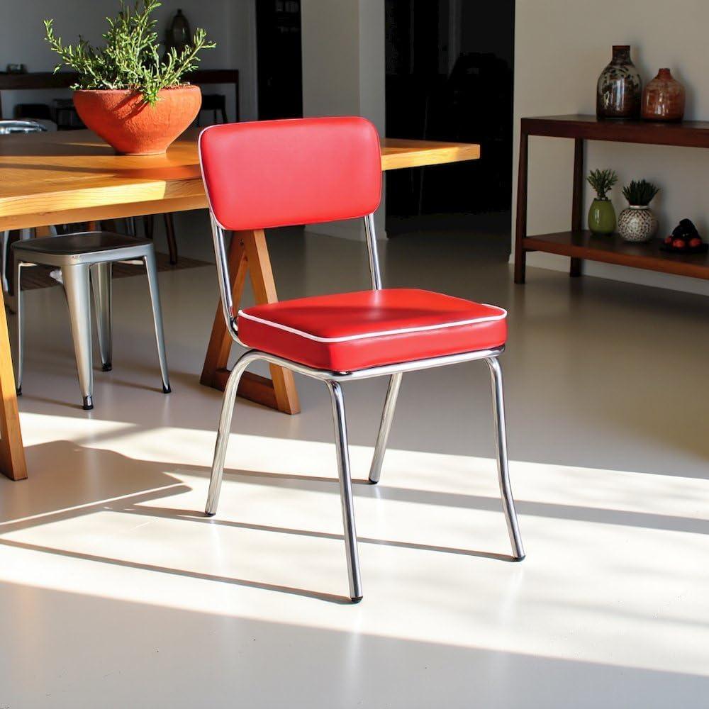 Newline Retro Upholstered Dining Side Chair (Set Of 2)