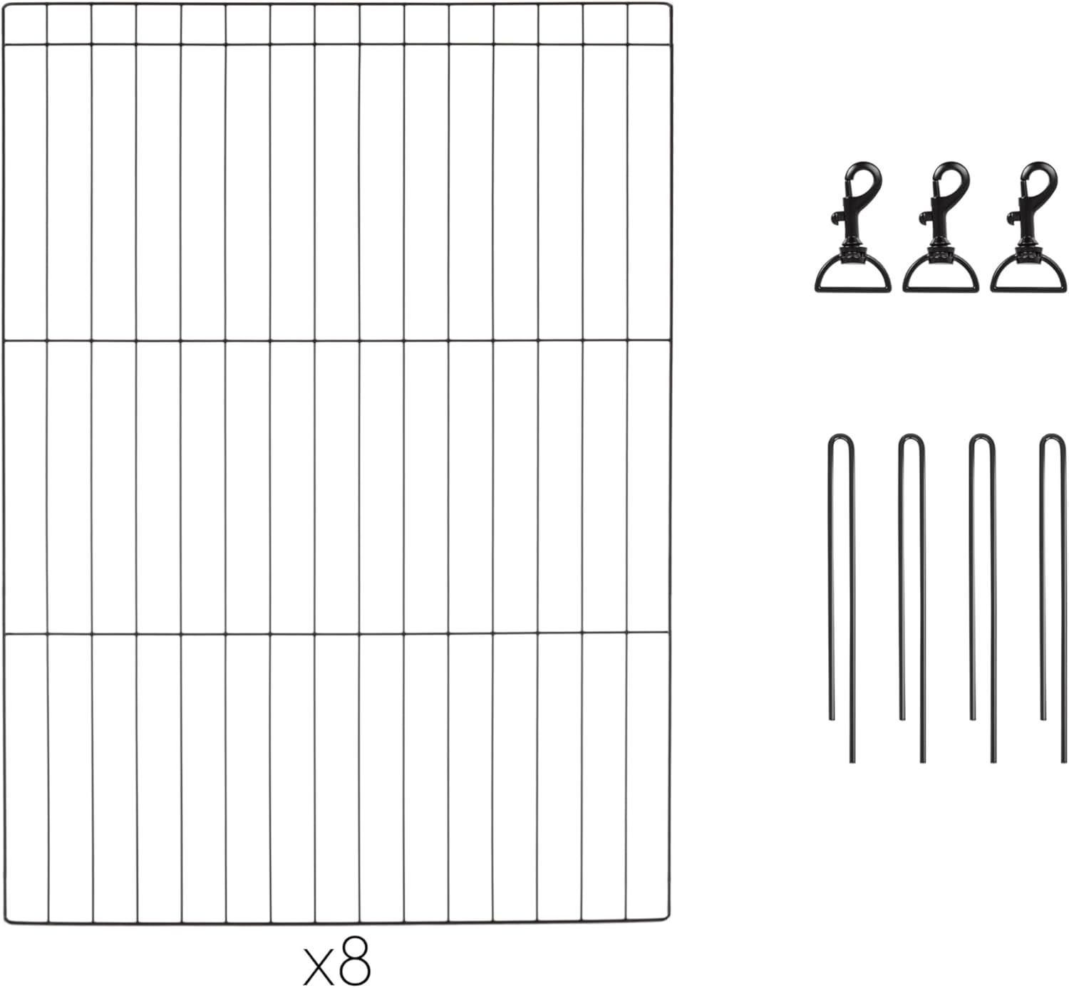 IRIS USA Exercise 8 Panel Wire Metal Pet Playpen for Dog