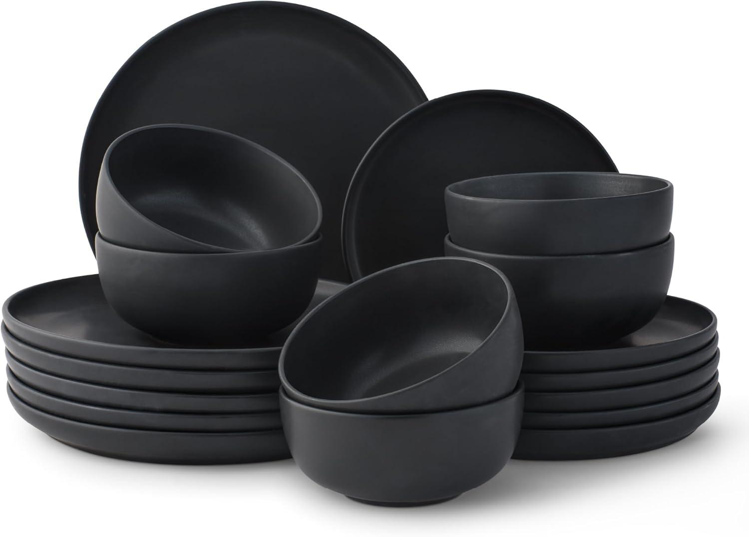 JoyJolt Mesa 18pc Stoneware Dinnerware Set