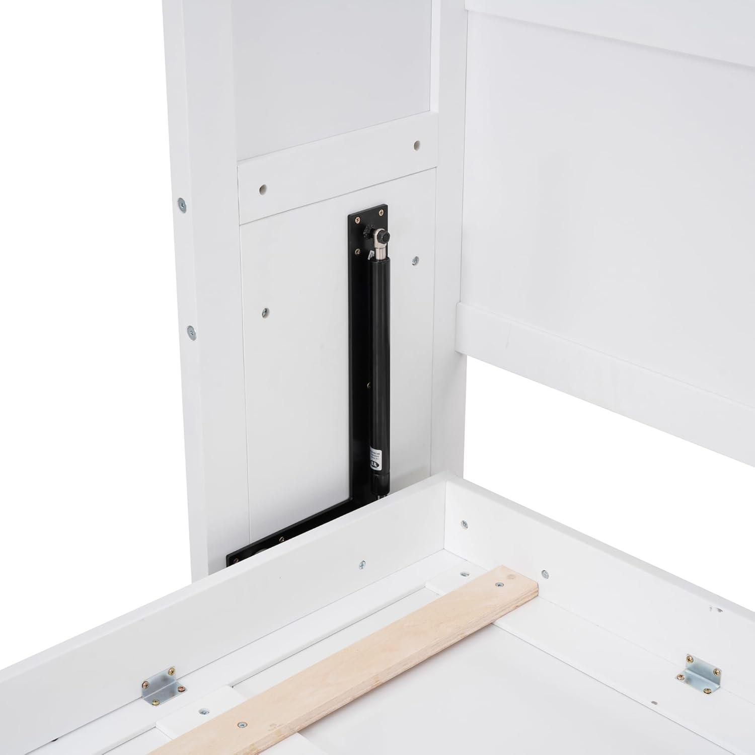 Queen Size Murphy Bed Wall Bed,Space-Saving Wall Bed for Multipurpose Rooms,Queen size murphy bed cabinet,Sleeping Arrangement for Multipurpose Area, Bedroom, Guest Room, or Living Room (White, Queen)