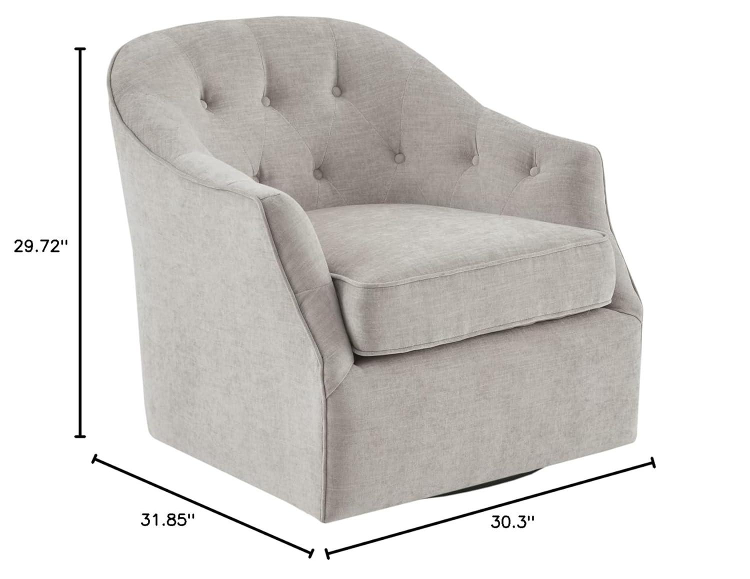 Madison Park Calvin Swivel Chair with Natural Finish MP103-1072