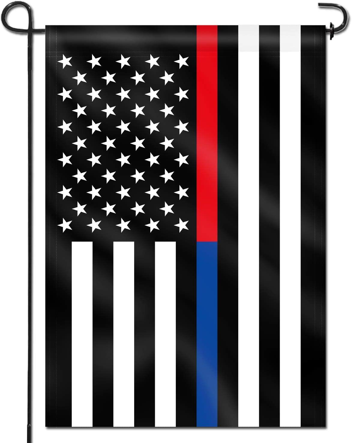 Patriotic American Flag with Blue and Red Stripes Garden Banner