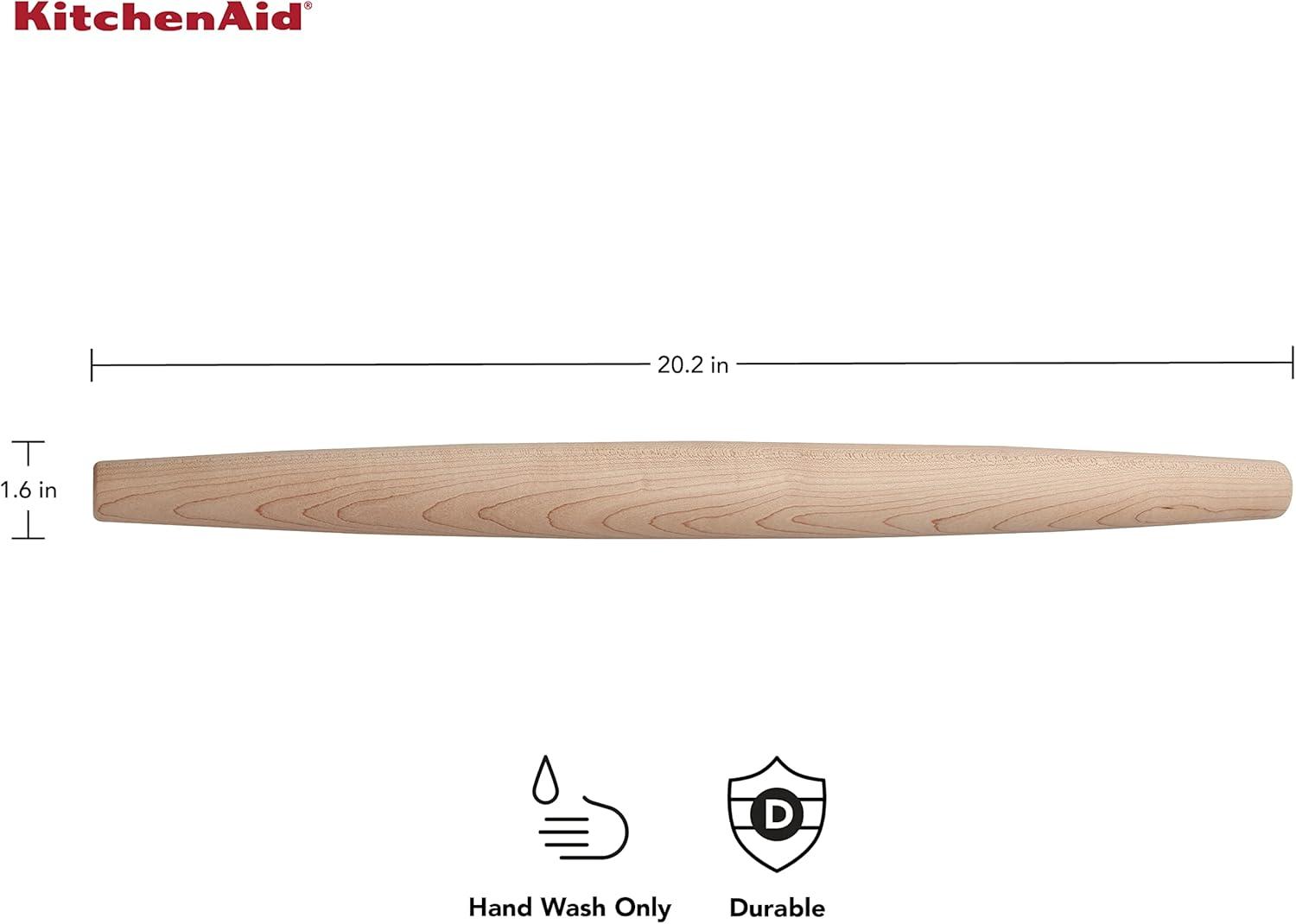 KitchenAid® KitchenAid KitchenAid Maplewood French Rolling Pin, 22-Inch, Brown