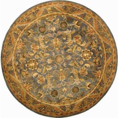 Antiquity AT52 Hand Tufted Indoor Area Rug - Blue/Gold - 3'6" Round - Safavieh