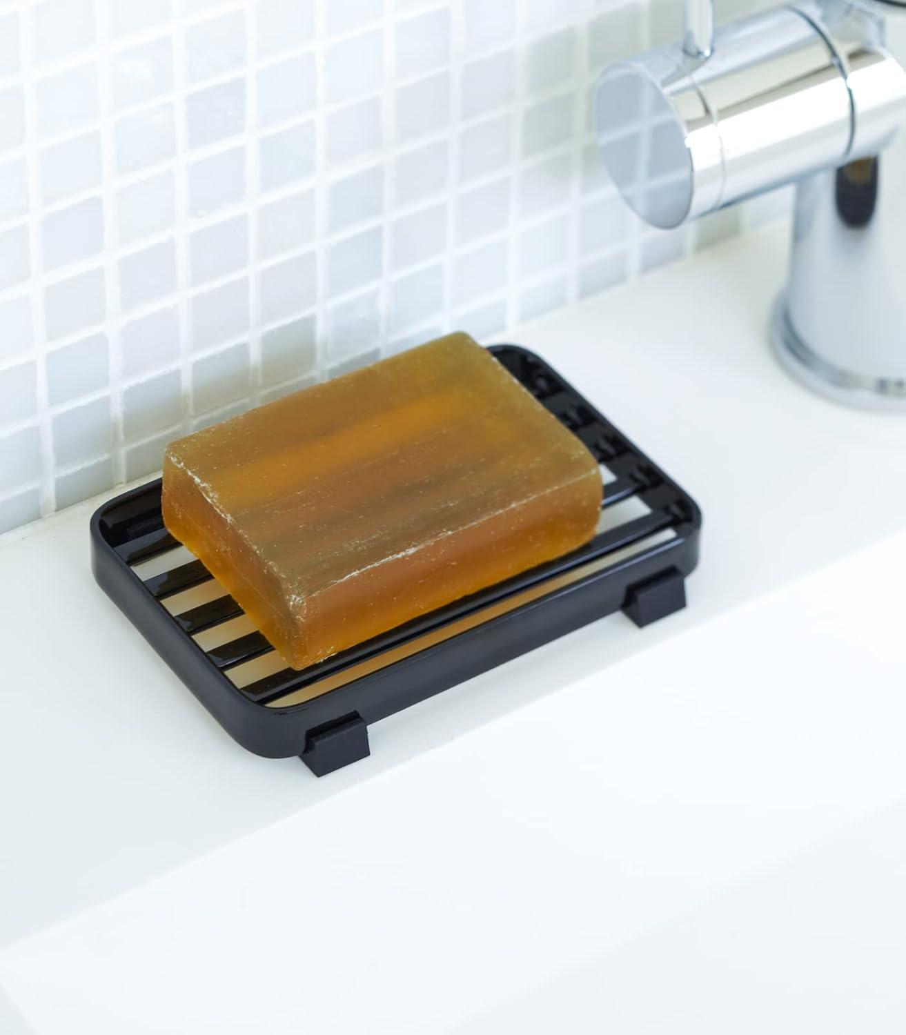 Yamazaki Home Yamazaki Home Soap Tray - Steel Holder Dish For Sink, Steel, Water Resistant, No Assembly Req.