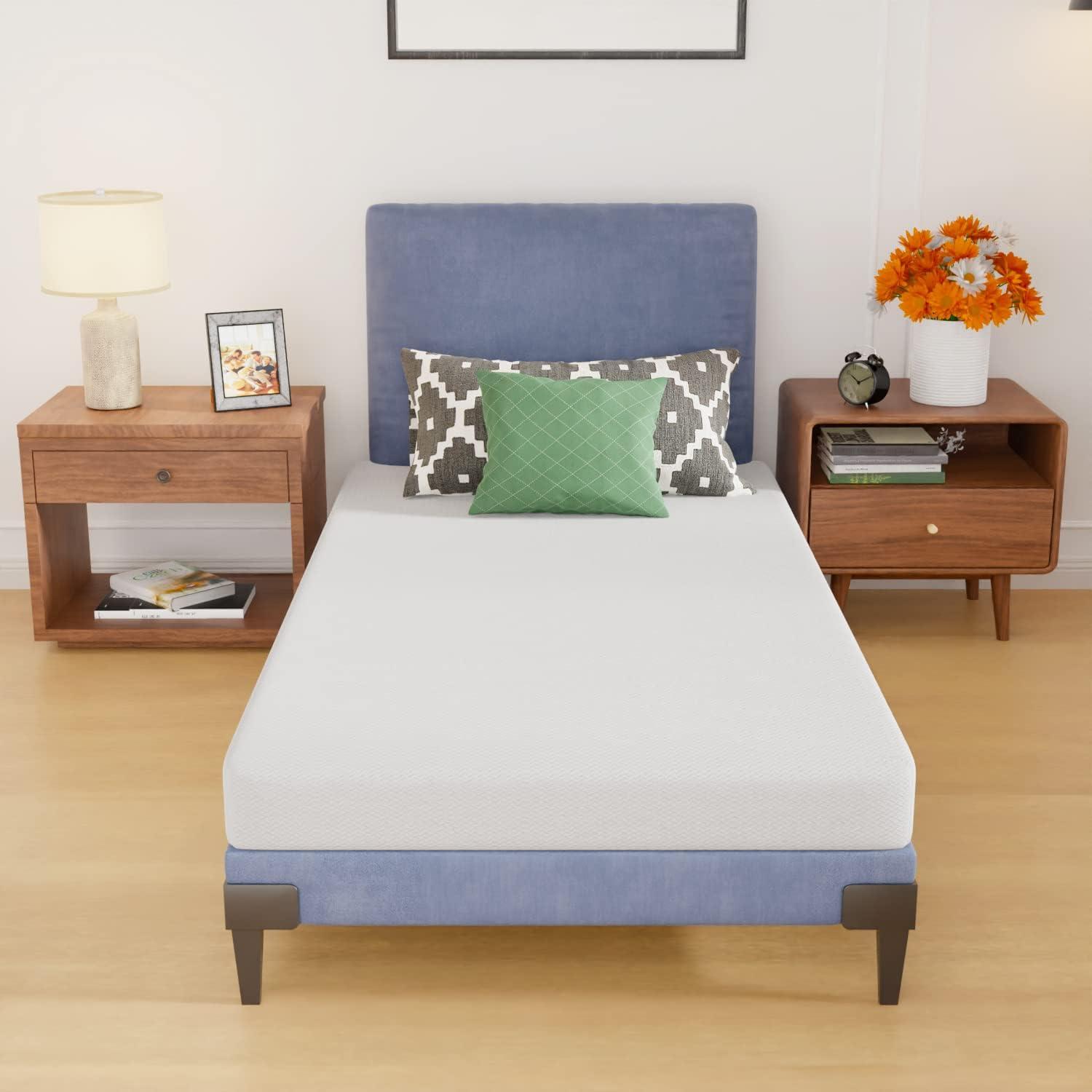 Twin White Gel Memory Foam Adjustable Bed Mattress