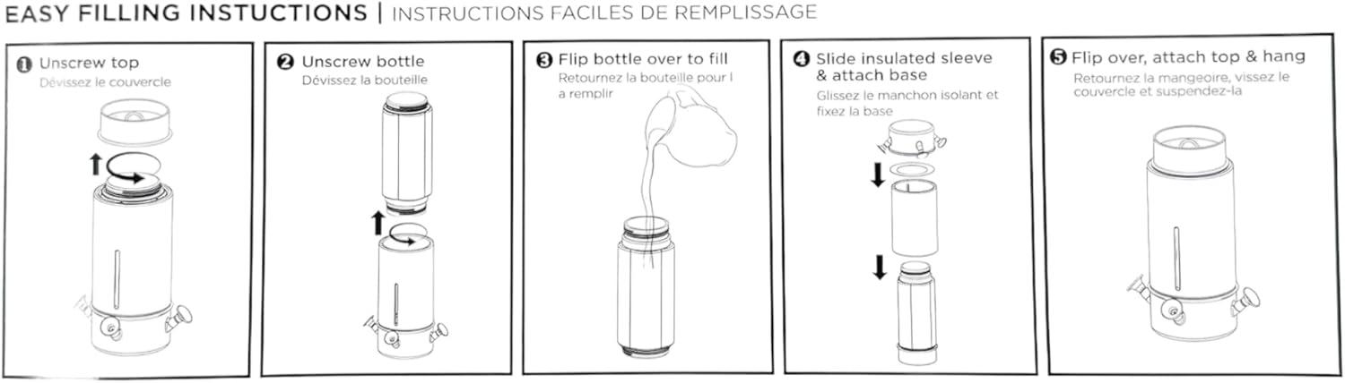 Insulated Hummingbird Feeder Keeps Nectar Cooler & Fresh Longer