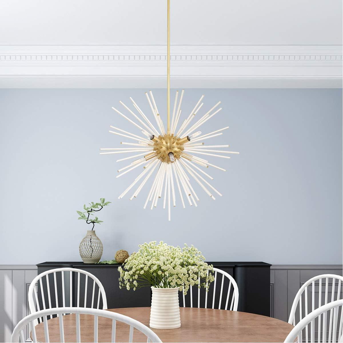 Livex Lighting Utopia 8 - Light Chandelier in Satin Brass