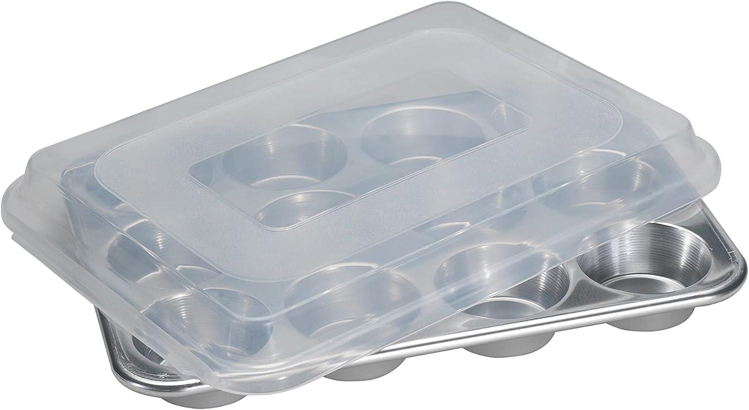 Nordic Ware Naturals® 12 Cavity Muffin Pan with Lid
