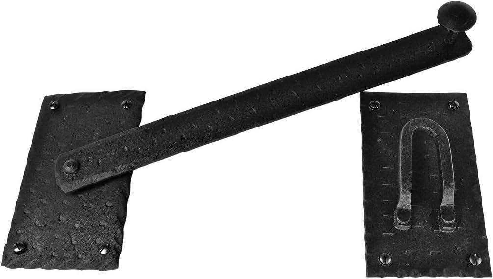 Black Iron Gate Flip Latch 12" Large Antique Two Sided Flip Locks Rust Resistant Barn Door and Fence Gate Latches w/Hardware Renovators Supply