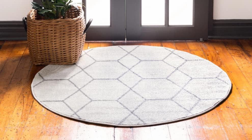 Unique Loom Trellis Frieze Geometric Trellis Indoor Woven Area Rug