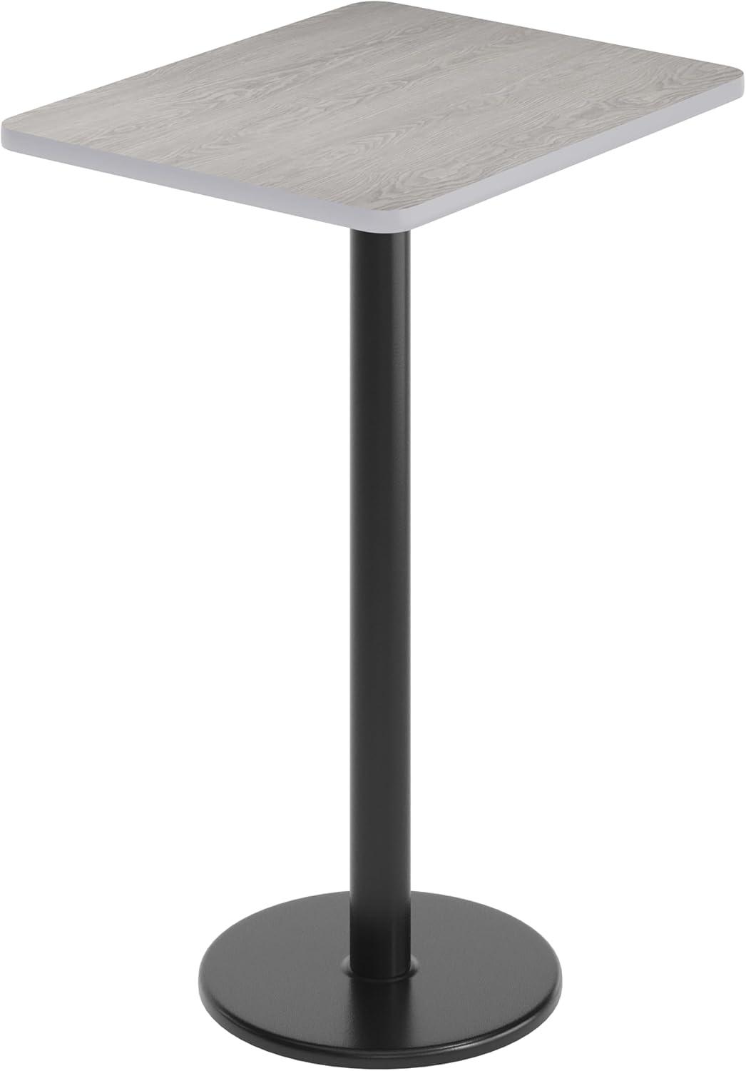 Flash Furniture Carrus Rectangular Laminate Dining Table Top with Round Base