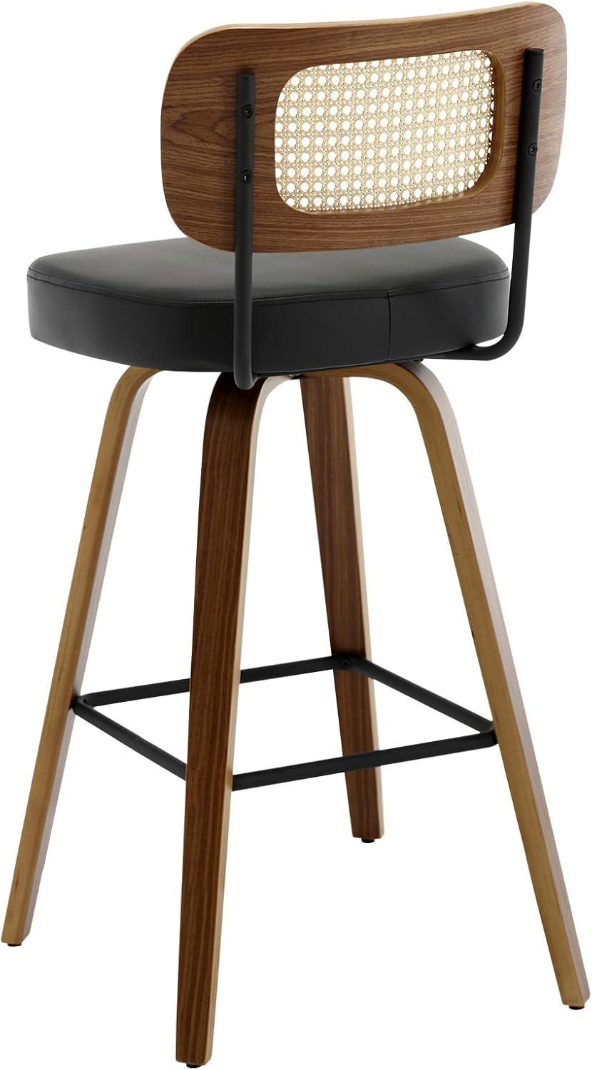 Lucania Swivel Upholstered Counter & Bar Stool