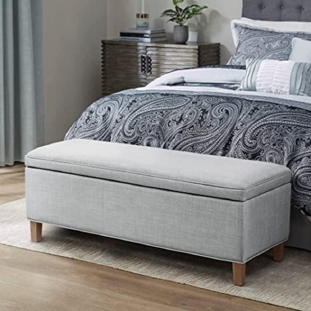 Caymus Upholstered Flip Top Storage Bench