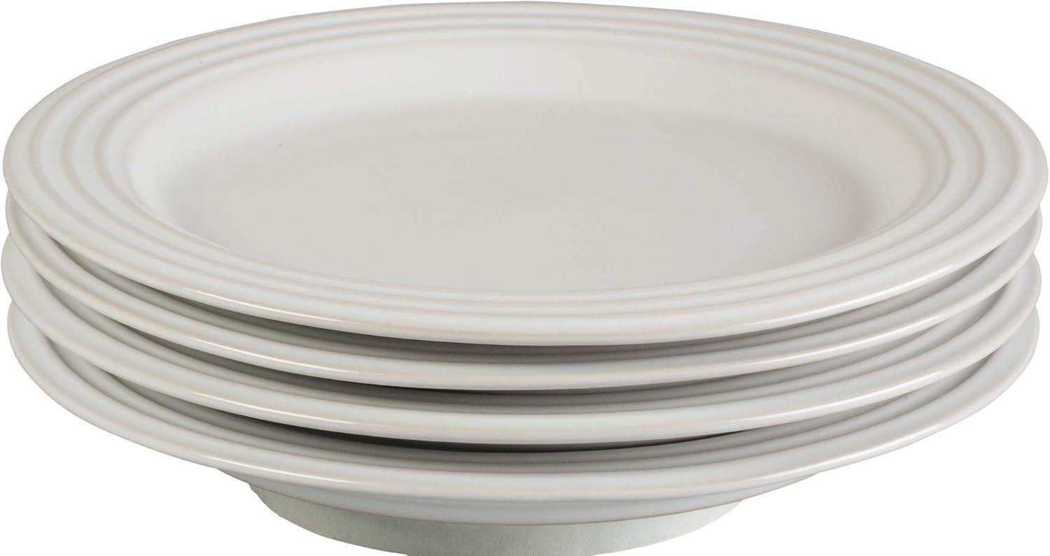 White Ceramic 16-Piece Dinnerware Set for Four