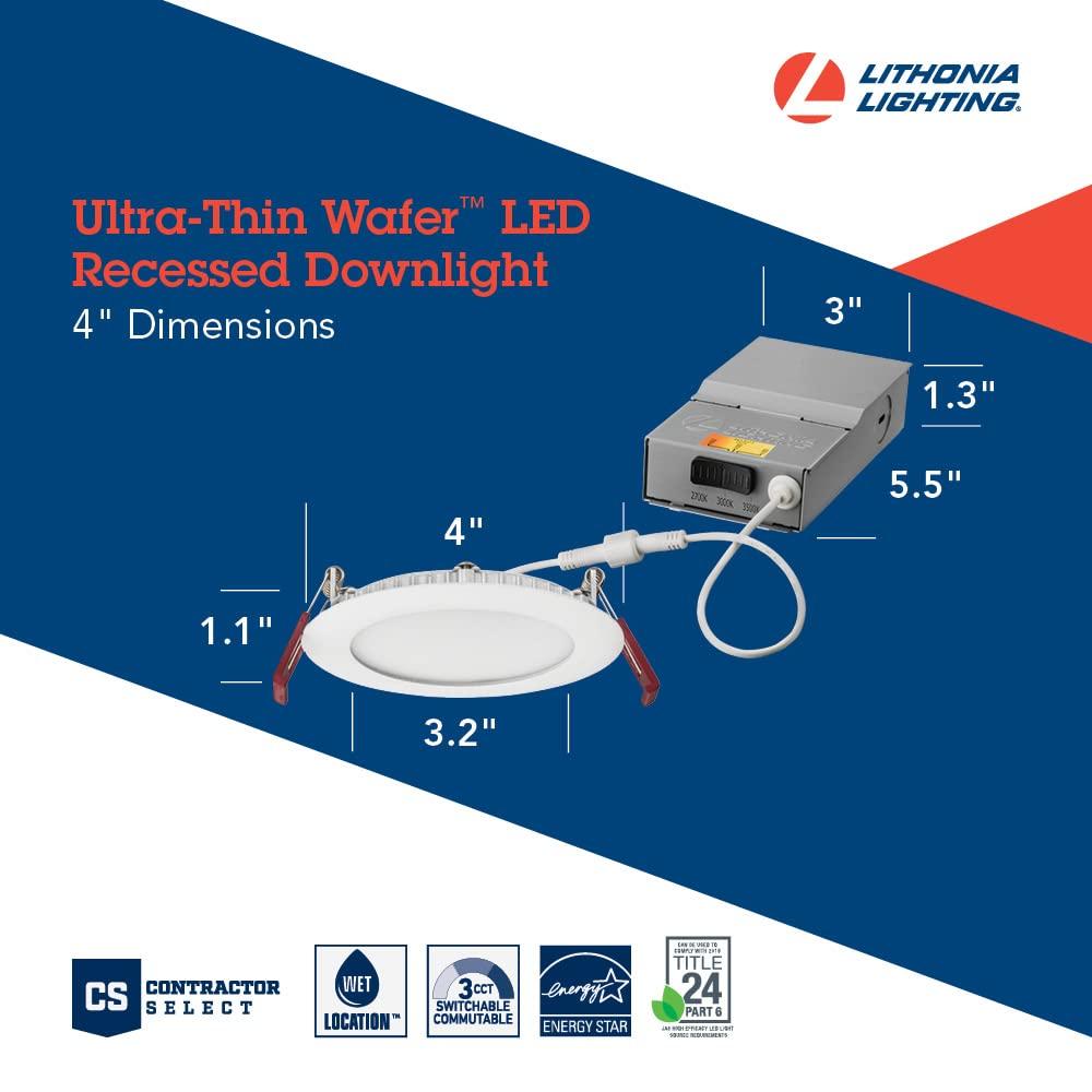 Wafer 4'' LED Retrofit Recessed Lighting Kit
