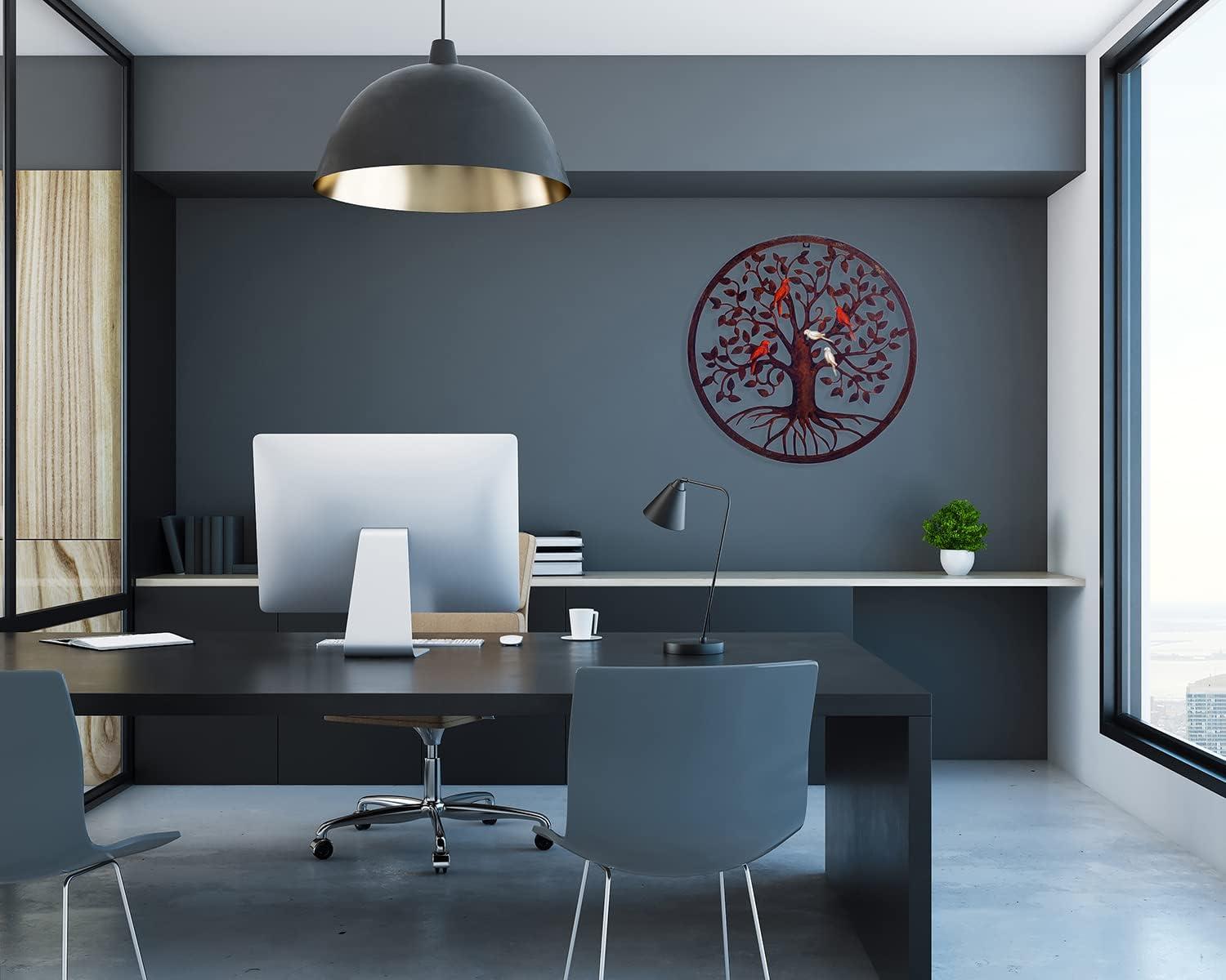 COBEKY Decor Wall Hanging For Living Room Bedroom Garden Porch Patio Office Home Decor, 18In X 18In X 0.88 In