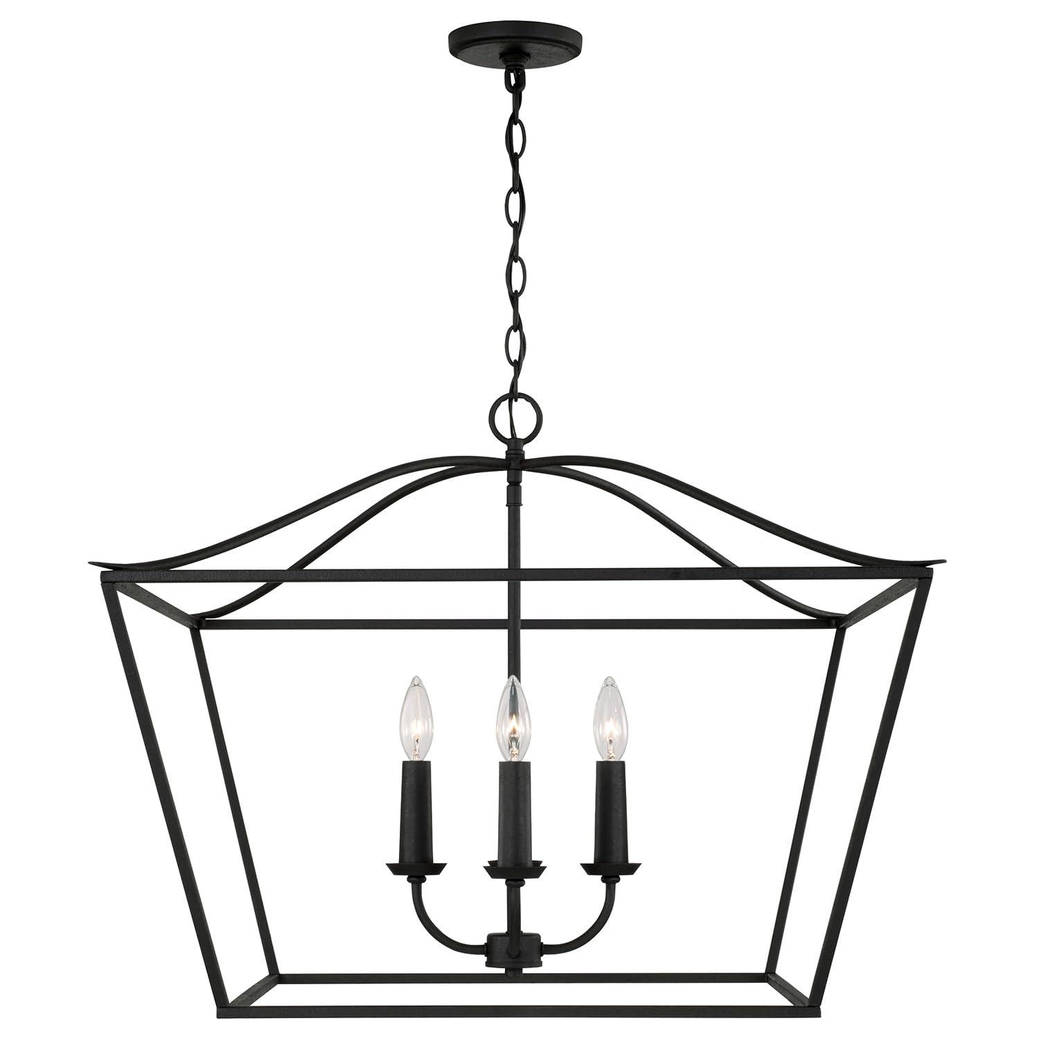 Capital Lighting Grady 4 - Light Dimmable Lantern Square / Rectangle Chandelier