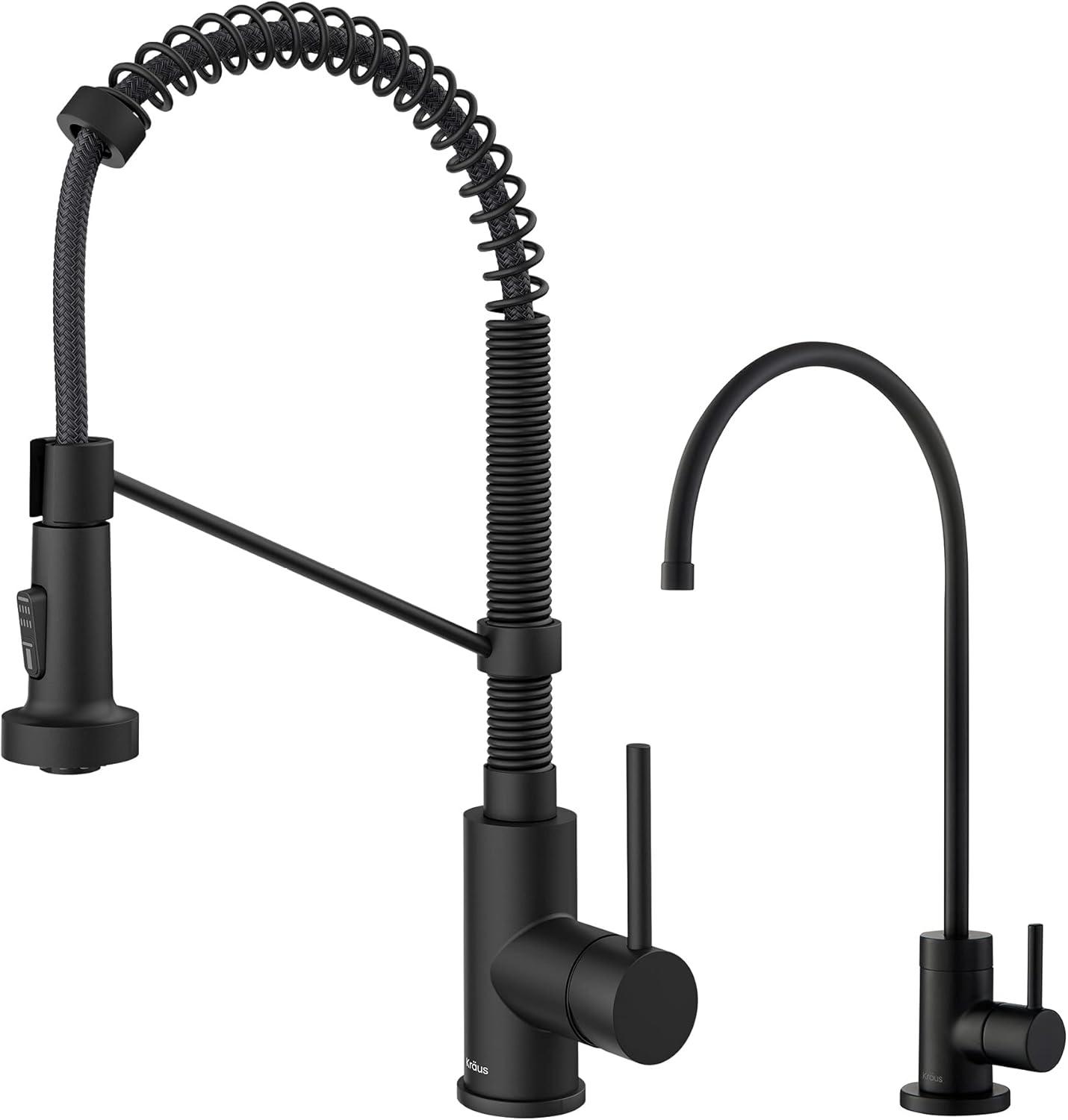 KRAUS Bolden Commercial Style 2-Function Single Handle Pull Down Kitchen Faucet