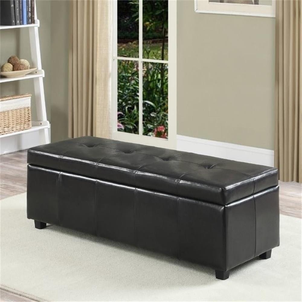 Bojanovice Faux Leather Storage Ottoman