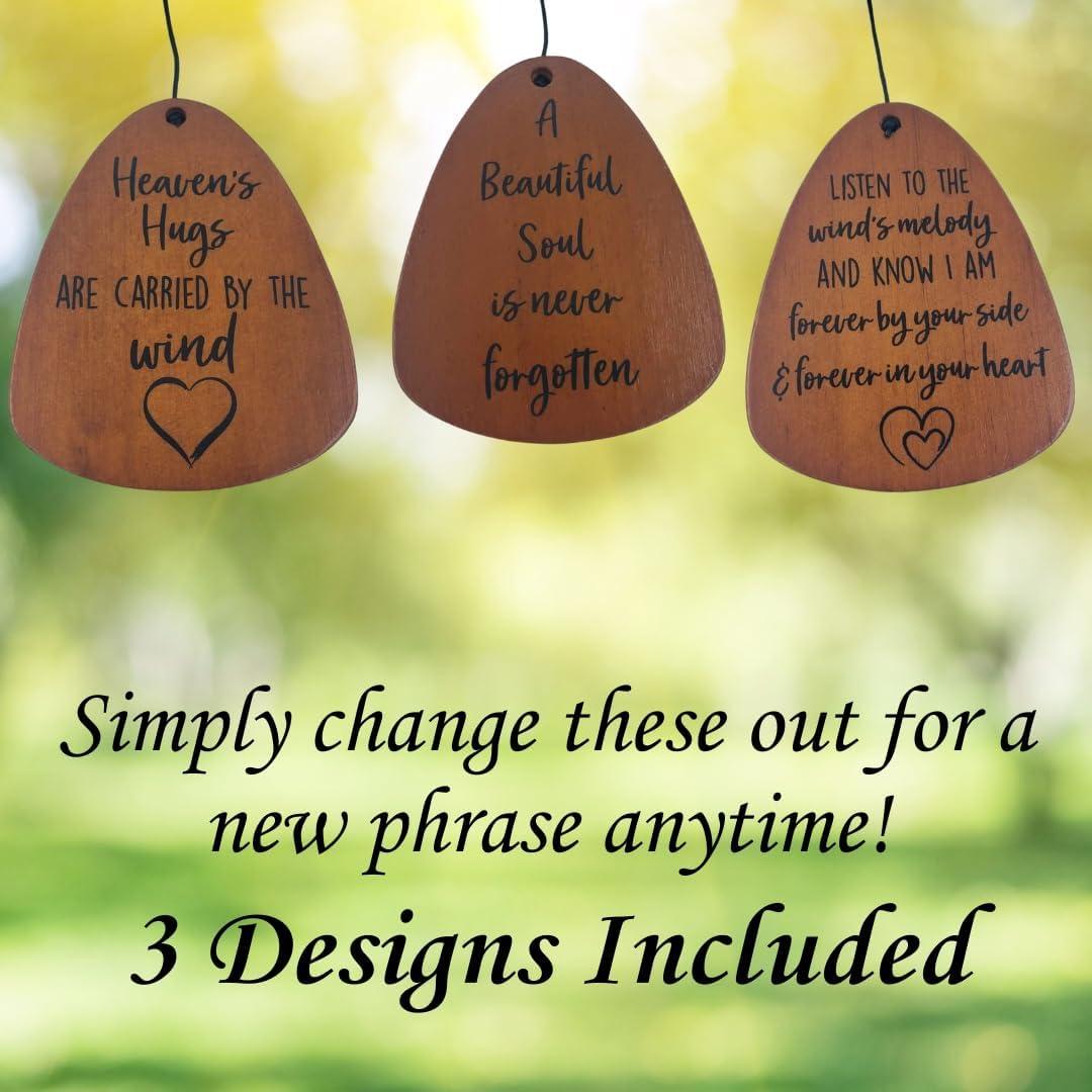 Sympathy Gifts for Loss of Loved One 32" Memorial Wind Chimes for Loss of Loved One Bereavement Condolence Gifts Sympathy Windchimes Memory Wind Chime with Memorial Card