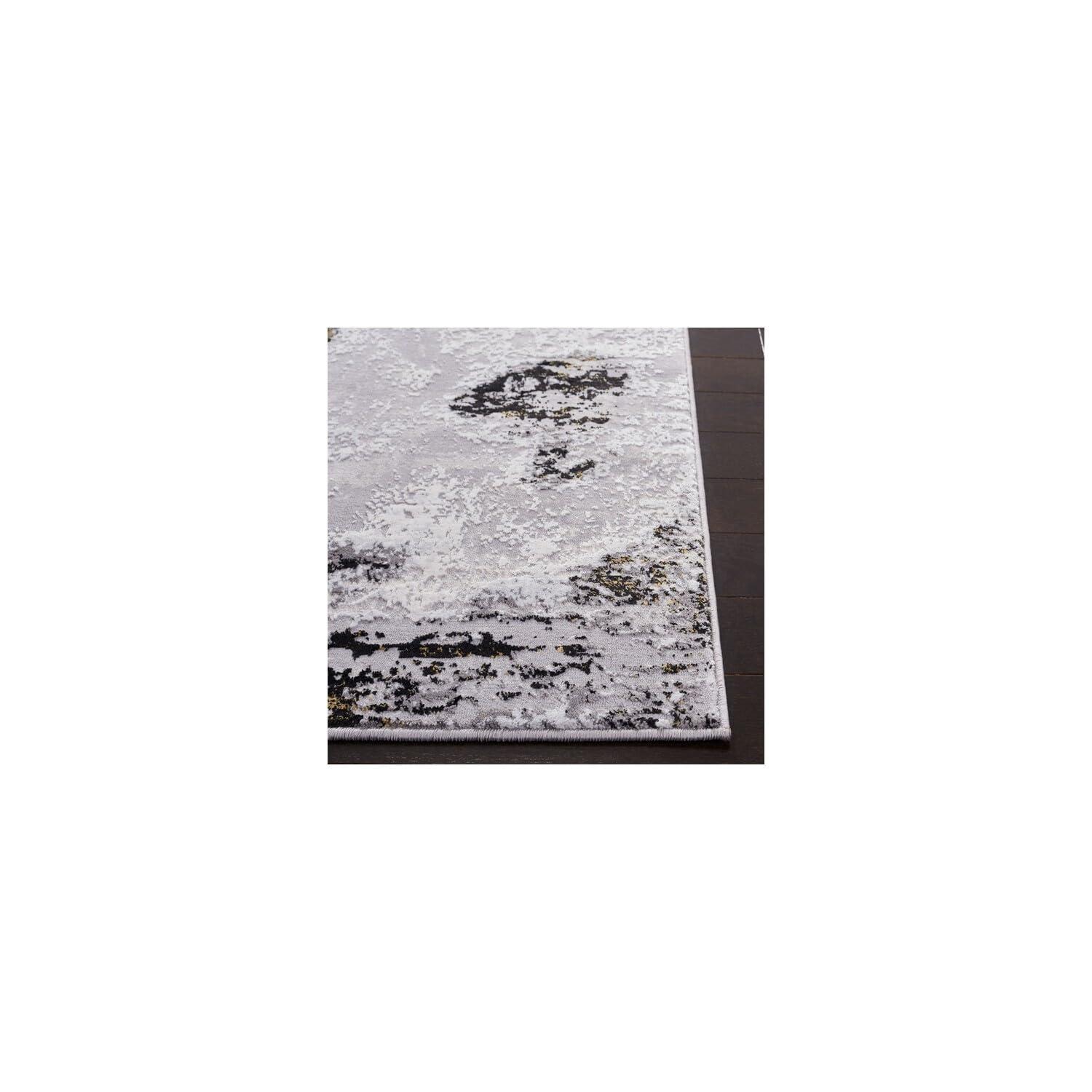 Willa Arlo™ Interiors Battaglia Gray/Gold/Black Area Rug