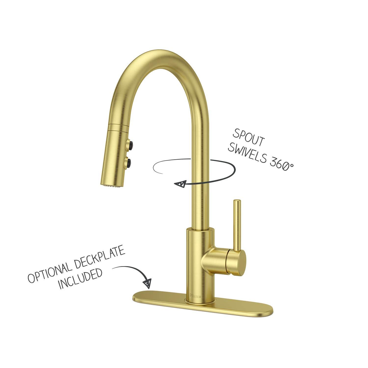 Pfister LG529SABG Stellen Pull Down Single Handle Kitchen Faucet