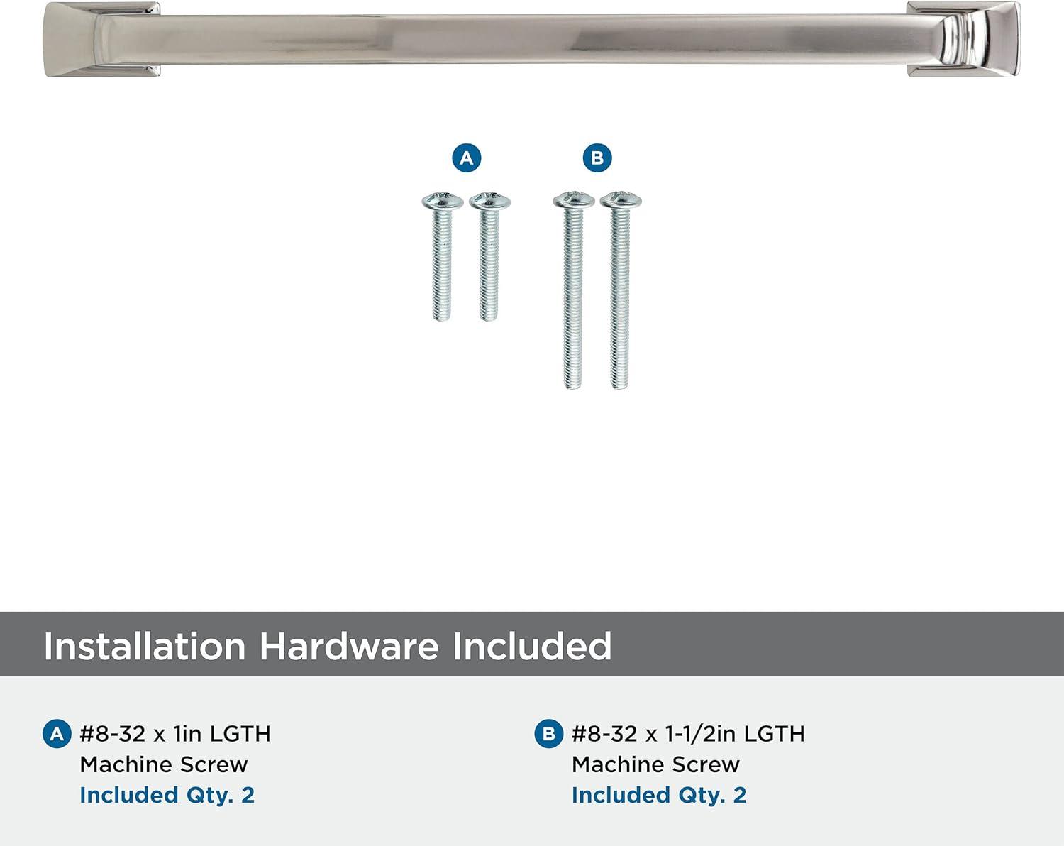 Amerock Westerly 6-5/16 inch (160mm) Center-to-Center Polished Nickel Cabinet Pull