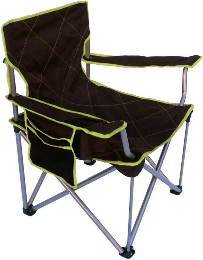 Kahuna Supreme Black Oversized Camping Chair with Armrests